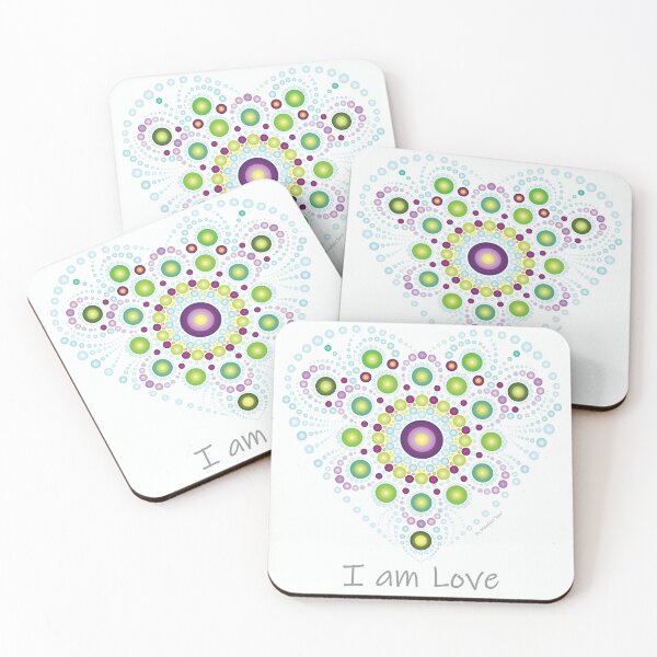 Item preview, I am love heart mandala designed and sold by mandalaspot.