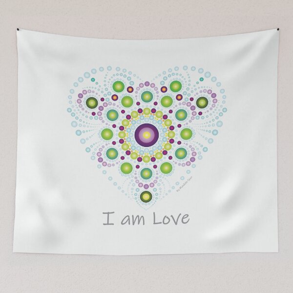 Item preview, I am love heart mandala designed and sold by mandalaspot.