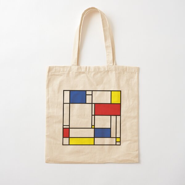 Mondrian Minimalist De Stijl Modern Art © fatfatin Cotton Tote Bag