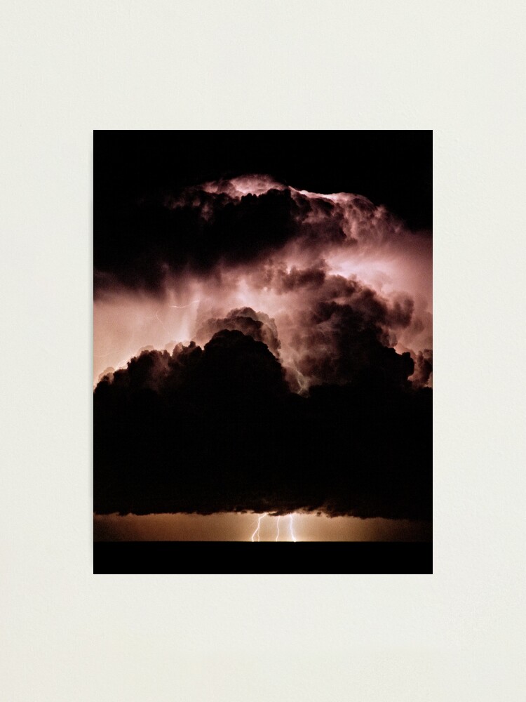 Alternate view of Night storm at sea Photographic Print