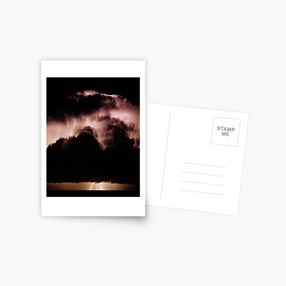 Night storm at sea Postcard