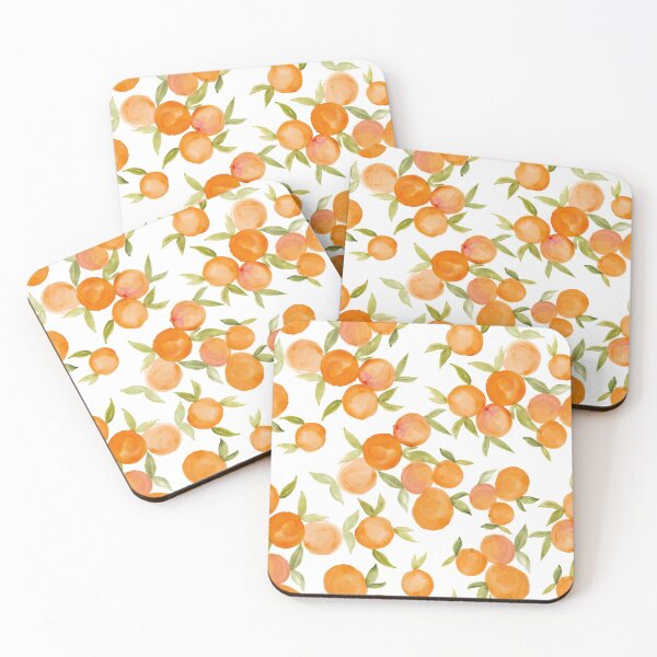 Item preview, Ornages - watercolor repeating pattern designed and sold by Ilze Lucero.