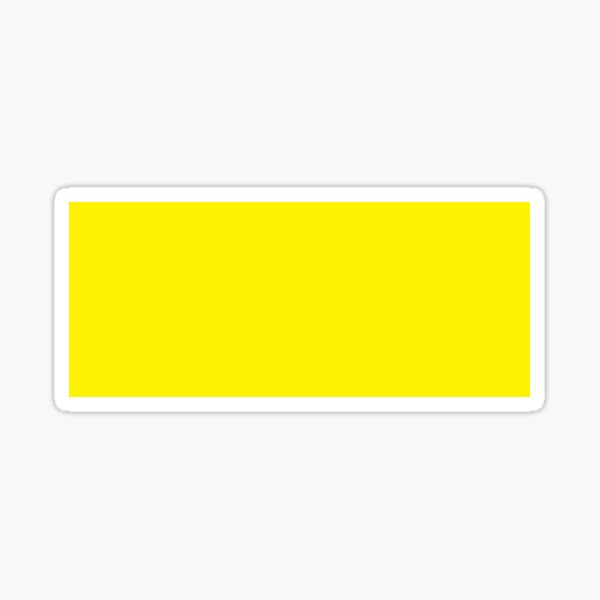 Yellow Sticker