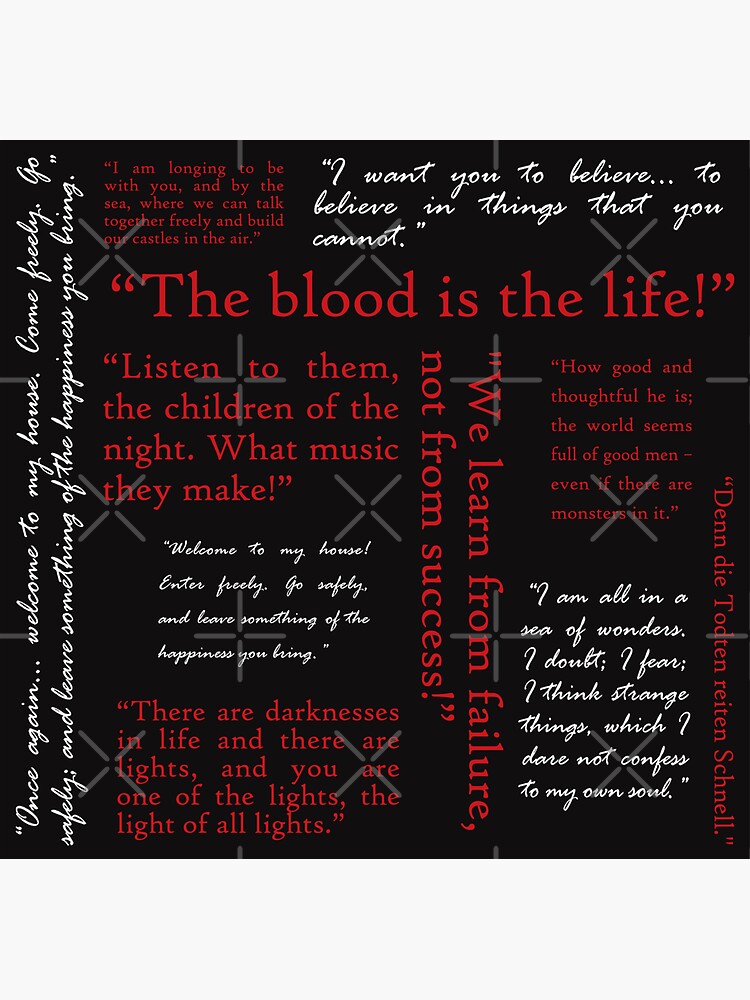 "Dracula Quotes The Blood is the Life!" for Sale by mymymagic Redbubble