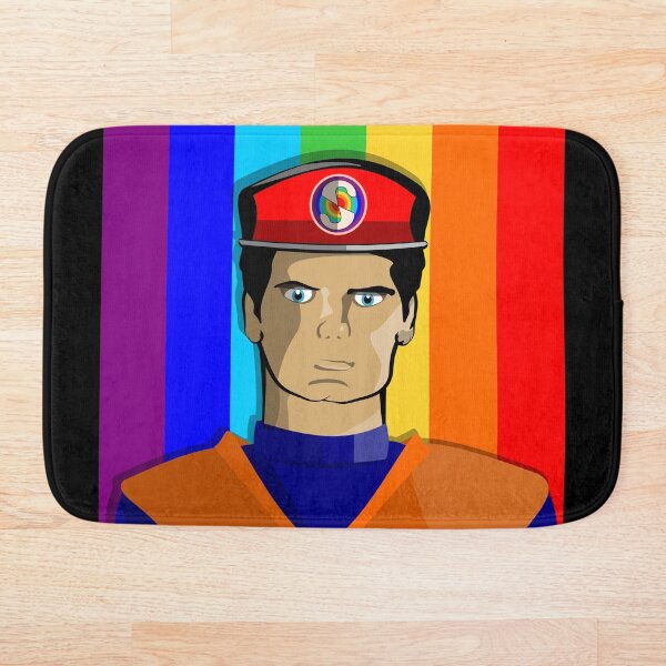 Captain Scarlet Vintage Poster Style Bath Mat