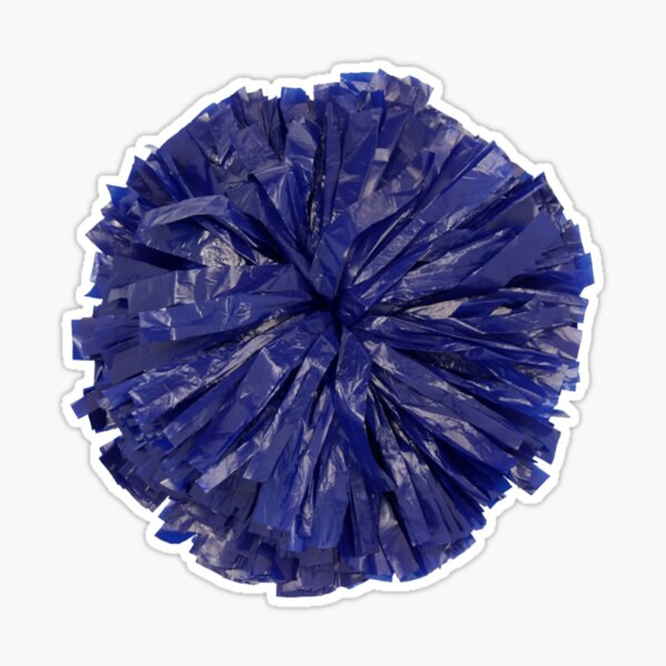 Pom Poms (Blue & White) | Sticker