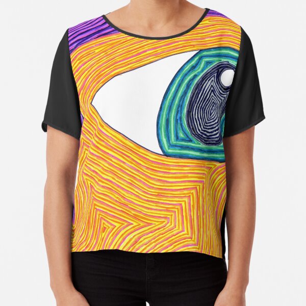 Always Watching Chiffon Top