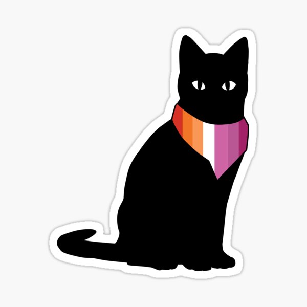 Lesbian Pride Cat Sticker