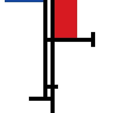 Artwork thumbnail, Mondrian Minimalist De Stijl Modern Art III © fatfatin by fatfatin