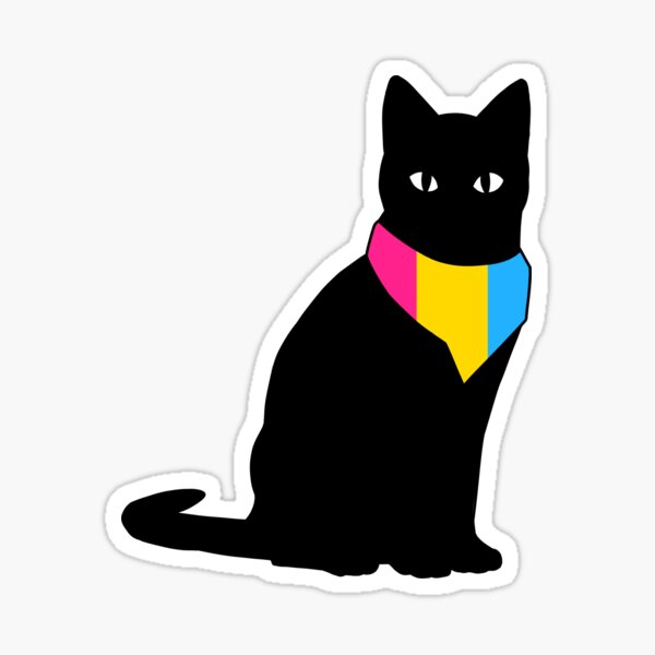 Pansexual Pride Cat Sticker