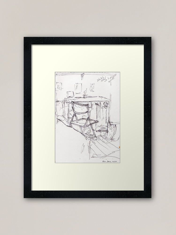Thumbnail 2 of 7, Framed Art Print, Desk, Paris designed and sold by Jon Stevenson.