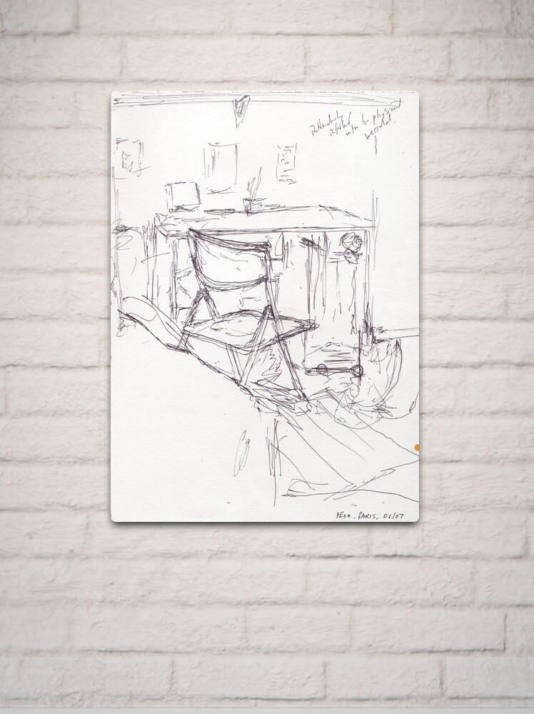 Thumbnail 2 of 4, Metal Print, Desk, Paris designed and sold by Jon Stevenson.