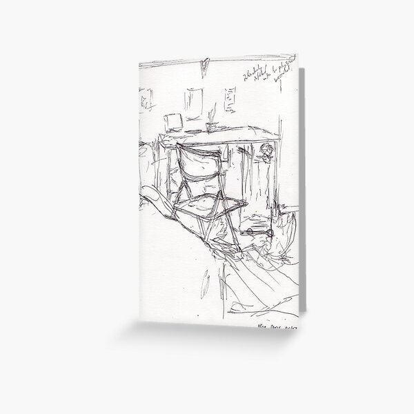 Desk, Paris Greeting Card