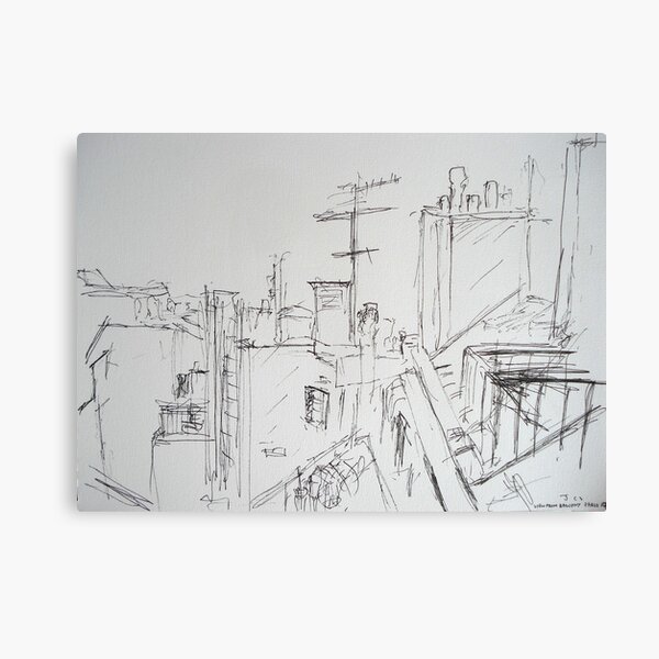 View from balcony, Paris Canvas Print