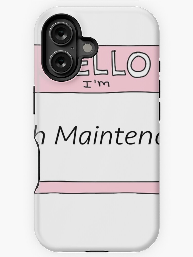 Aperçu 1 sur 4. Coque iPhone avec l'œuvre Maintenance élevée créée et vendue par hallesiegel.