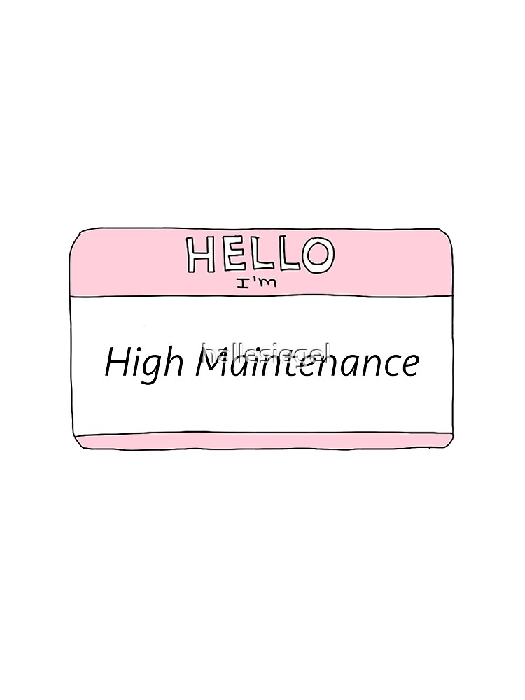 Aperçu 5 sur 5. T-shirt graphique avec l'œuvre Maintenance élevée créée et vendue par hallesiegel.