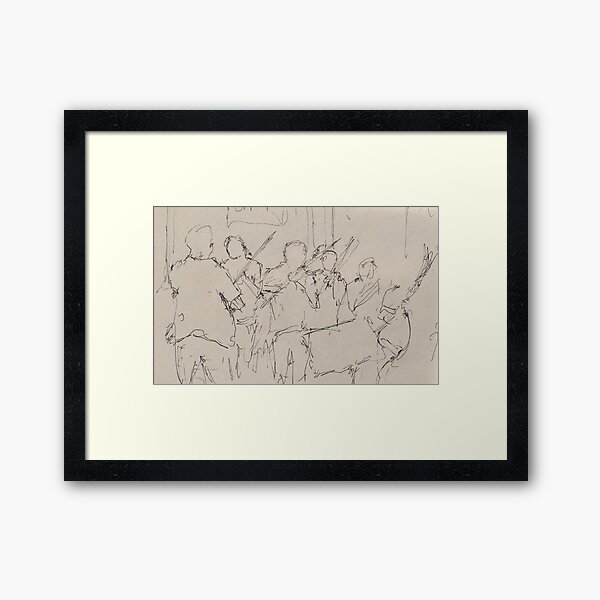 Violinists, Paris Framed Art Print