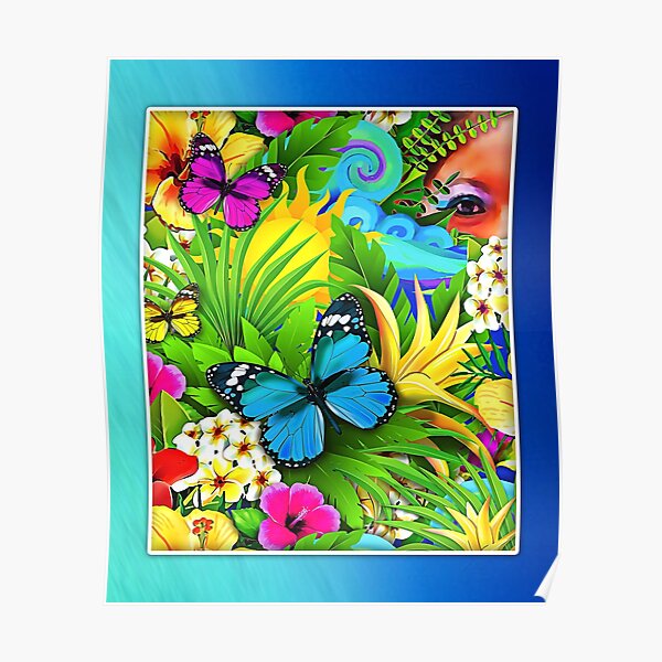 MeOMya Tropical Poster