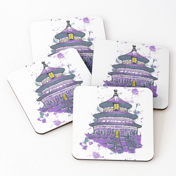 Item preview, Ancient Temple in Purple designed and sold by aventi24.