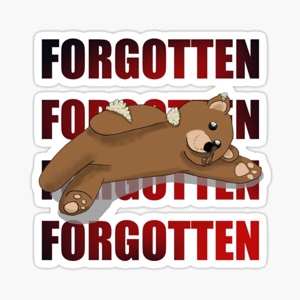 Forgotten Teddy Bear Sticker