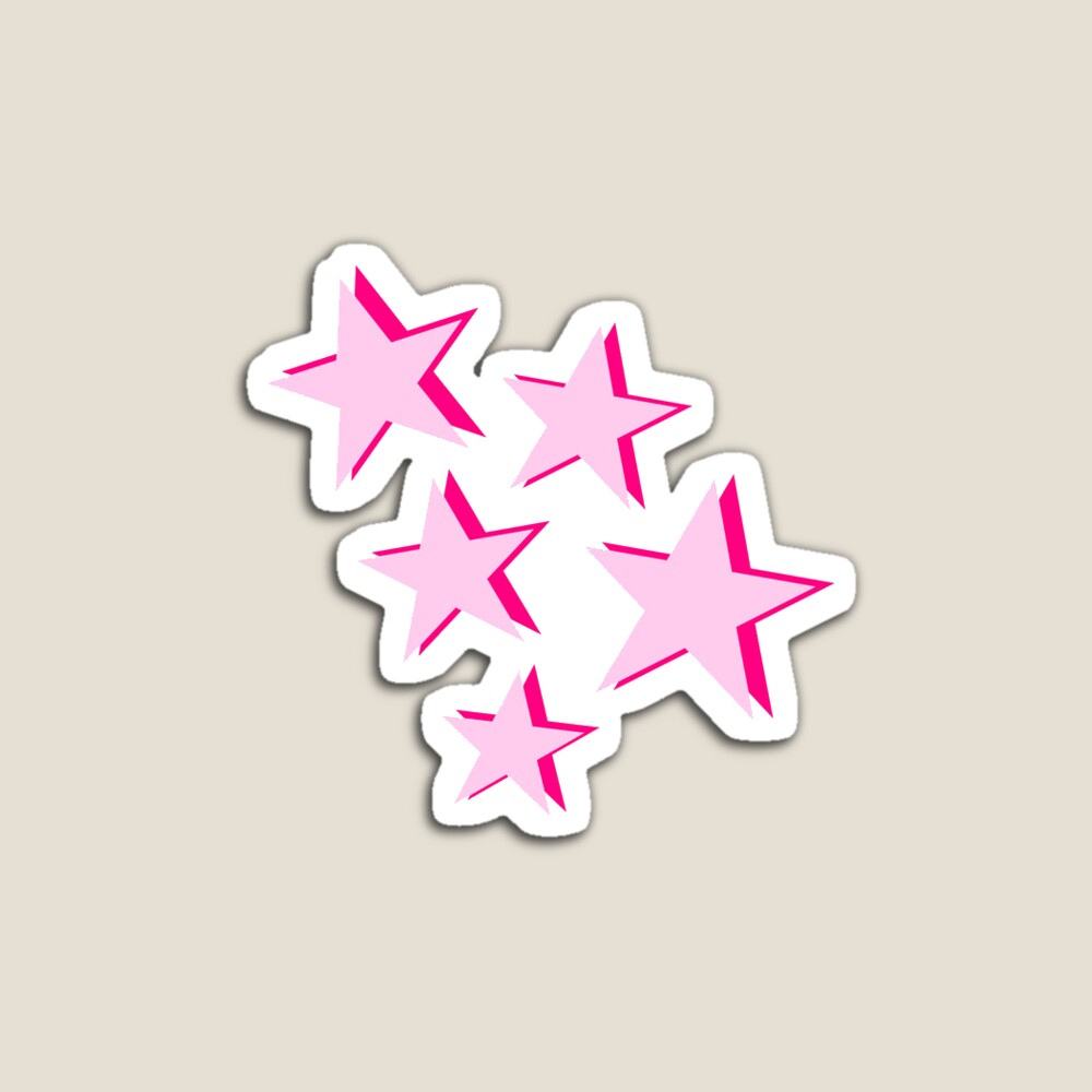 light pink stars Sticker for Sale by laineyrebecca