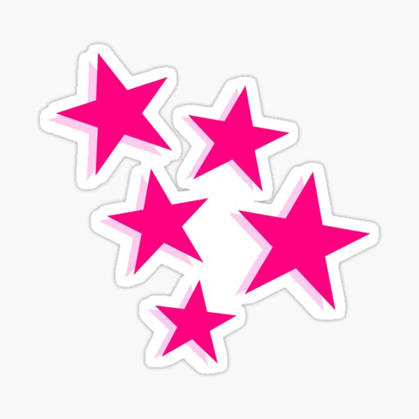 light pink stars Sticker for Sale by laineyrebecca