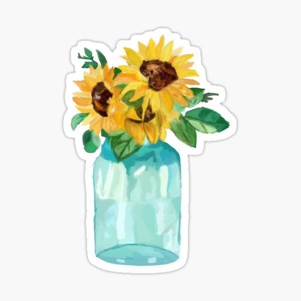 Aperçu de l'œuvre tournesols dans un bocal 1 créée et vendue par shaunaramsay.