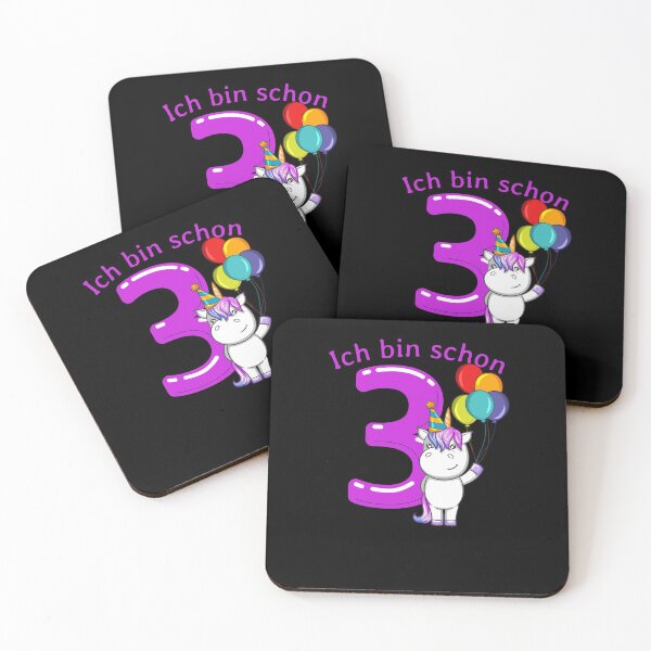 Item preview, 3 years unicorn birthday designed and sold by Weilichesmag.