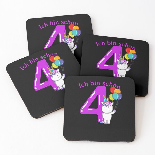 Artikelvorschau, 4 Jahre Einhorn Geburtstag entworfen und verkauft von Weilichesmag.