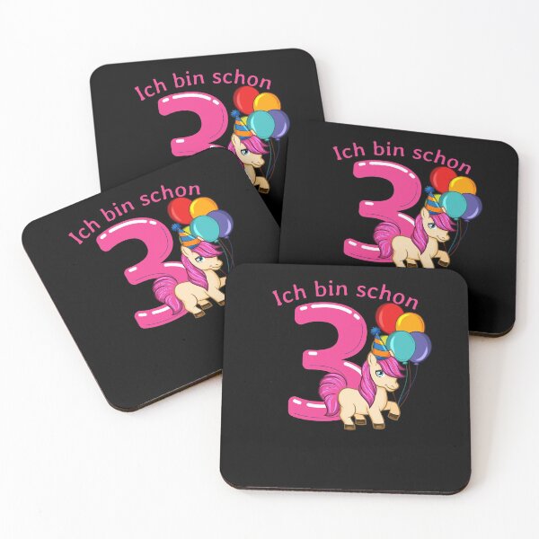 Item preview, 3 years pony birthday designed and sold by Weilichesmag.