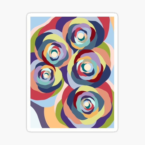 New Rose print Sticker
