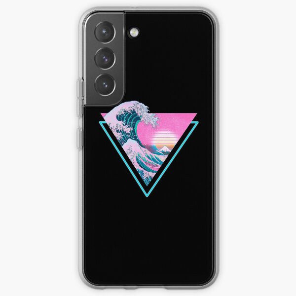 Vaporwave ästhetisches großes Wellen-Retro- Dreieck Samsung Galaxy Flexible Hülle