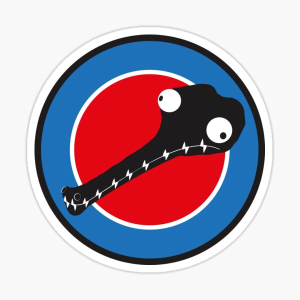 Gharial Patch Red Sticker