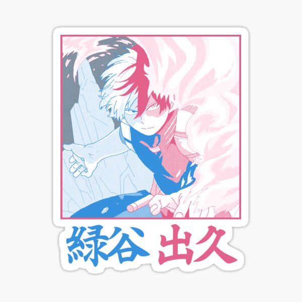 Shoto Todoroki - Red and Blue Sticker