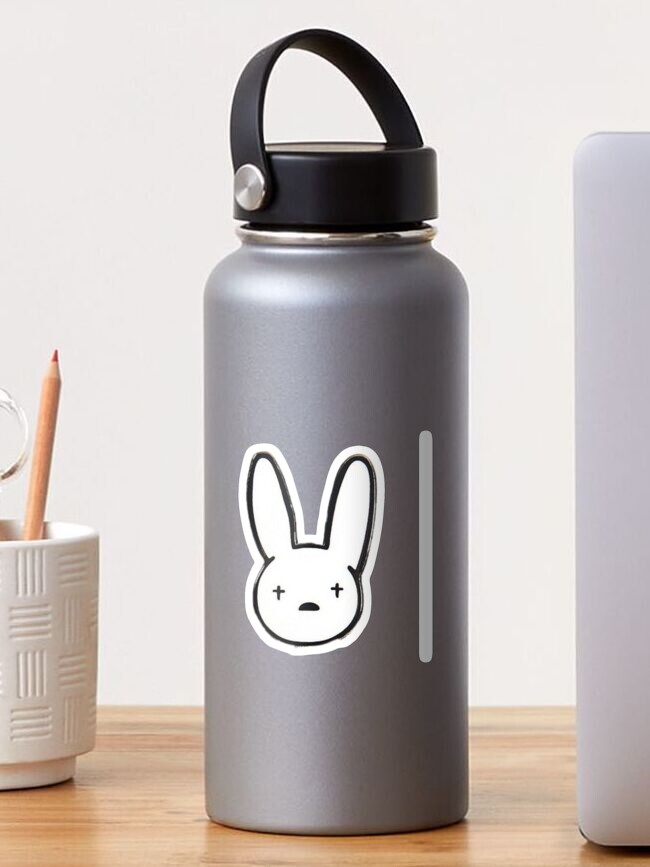 Bad Bunny Stickers 100pcs for Water Bottles