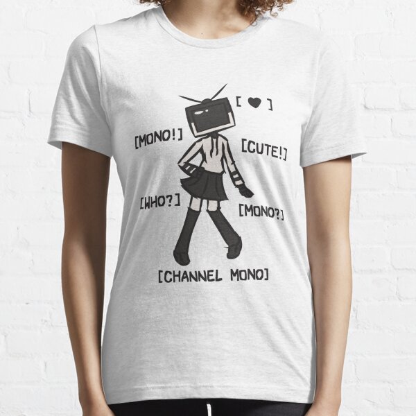 Mono-Chan TV Head (Normal, With Text) Essential T-Shirt