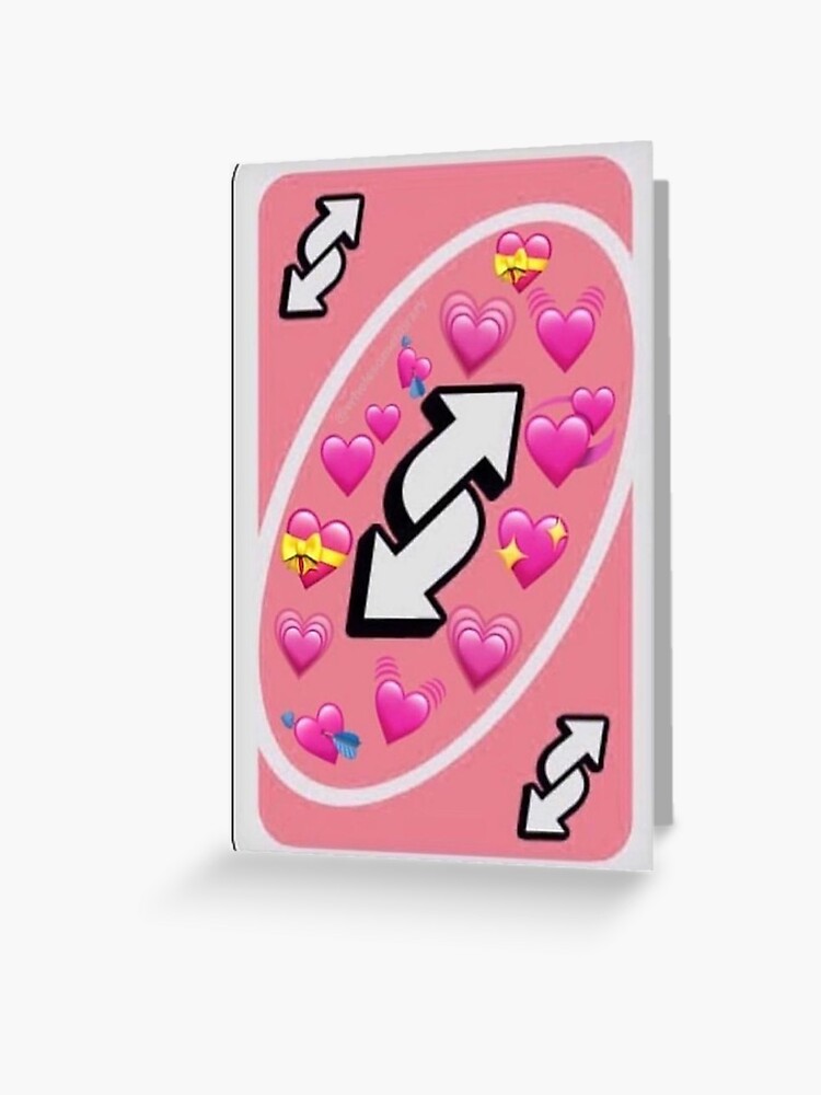 Reverse Uno Card Greeting Card By Xoaadriana Redbubble