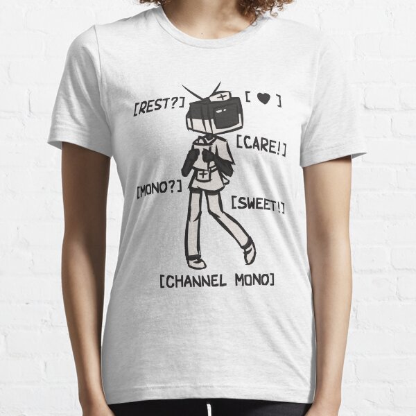 Mono-Chan TV Head (Nurse, With Text) Essential T-Shirt