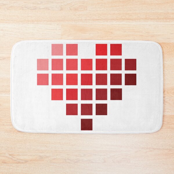 Item preview, Red Gradient Pixel Heart designed and sold by Mirushy.