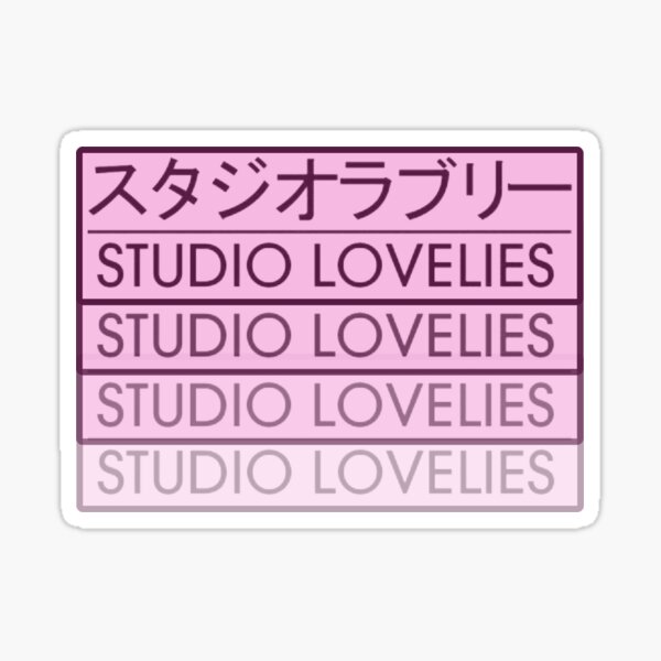 Studio Lovelies - Pink Fade Sticker