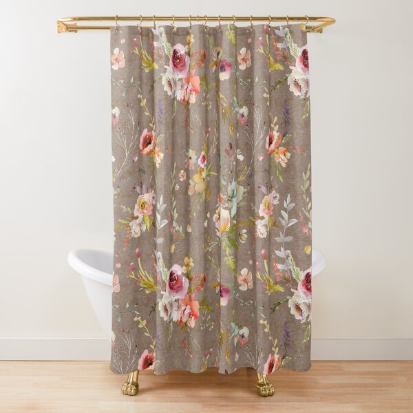 Artikel-Vorschau von Wiese Blumen - Taupe, designt und verkauft von SugarPineDesign.