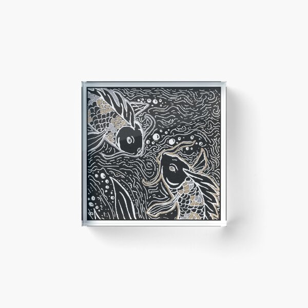 Item preview, Koi Fish Silver & gold designed and sold by Joyyvonne.
