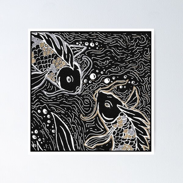Item preview, Koi Fish Silver & gold designed and sold by Joyyvonne.