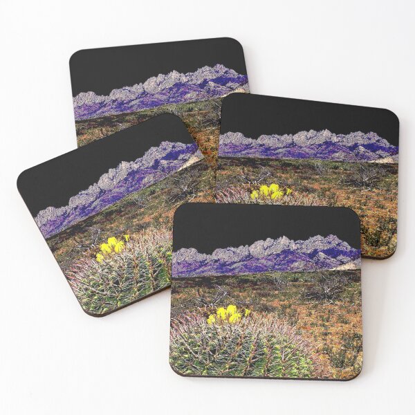 Item preview, Southwest Barrel Cactus with Organ Mountains designed and sold by William E Lopez.