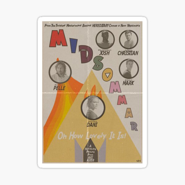 Midsommar Vintage Poster Sticker