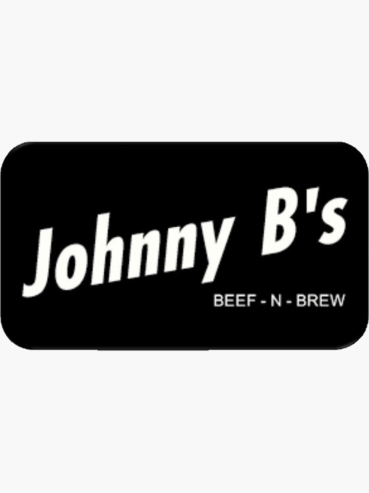 "Johnny B's Logo" Sticker for Sale by NoGoodNigel Redbubble