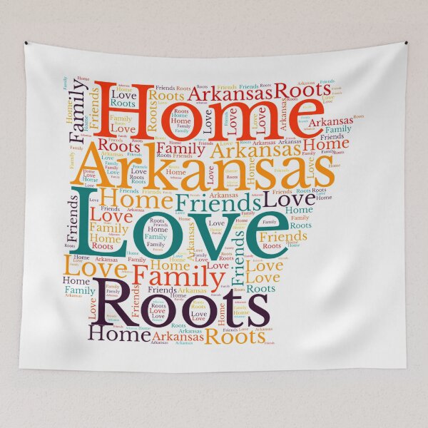 Item preview, Arkansas map is Home, Love and Family designed and sold by marosharaf.