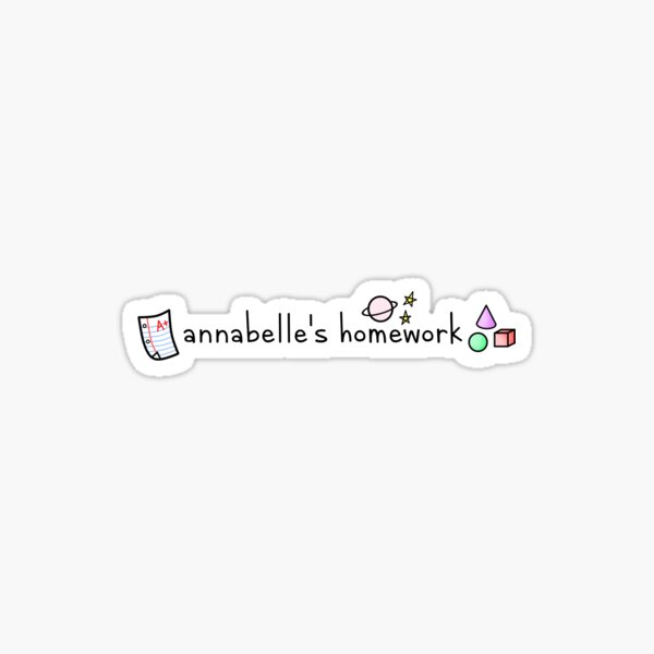 Artikel-Vorschau von Annabelles Hausaufgaben Alec Benjamin, designt und verkauft von ashlerine.