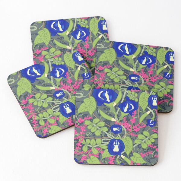 Item preview, Butterfly Pea and Love Vine Nouveau designed and sold by winkeltriple.
