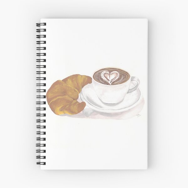 Item preview, Caffè Latte and croissant designed and sold by NatArt777.